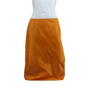 MAXMARA 100% Silk Orange Skirt Size 12